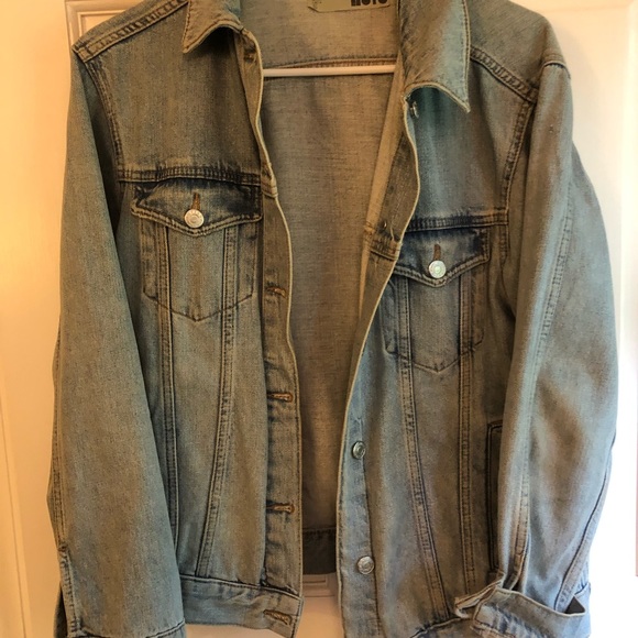 Topshop vintage jean jacket Moto - Picture 3 of 6